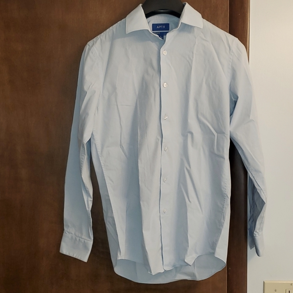 APT. 9 dress shirt slim fit premier flex S 14-14 1/2 32/33